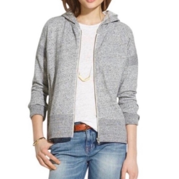 Madewell Tops - Madewell Gray Marled Surf Breeze Hoodie